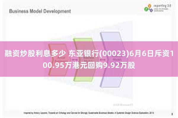 融资炒股利息多少 东亚银行(00023)6月6日斥资100.95万港元回购9.92万股