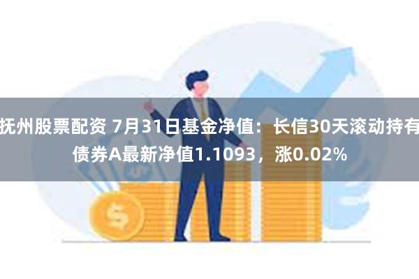 抚州股票配资 7月31日基金净值：长信30天滚动持有债券